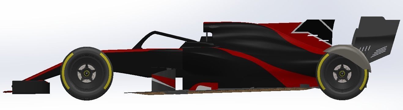 Renault F1 Team 2019 car 3D model_3