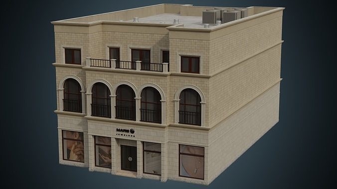 Building 26  Low-poly 3D model