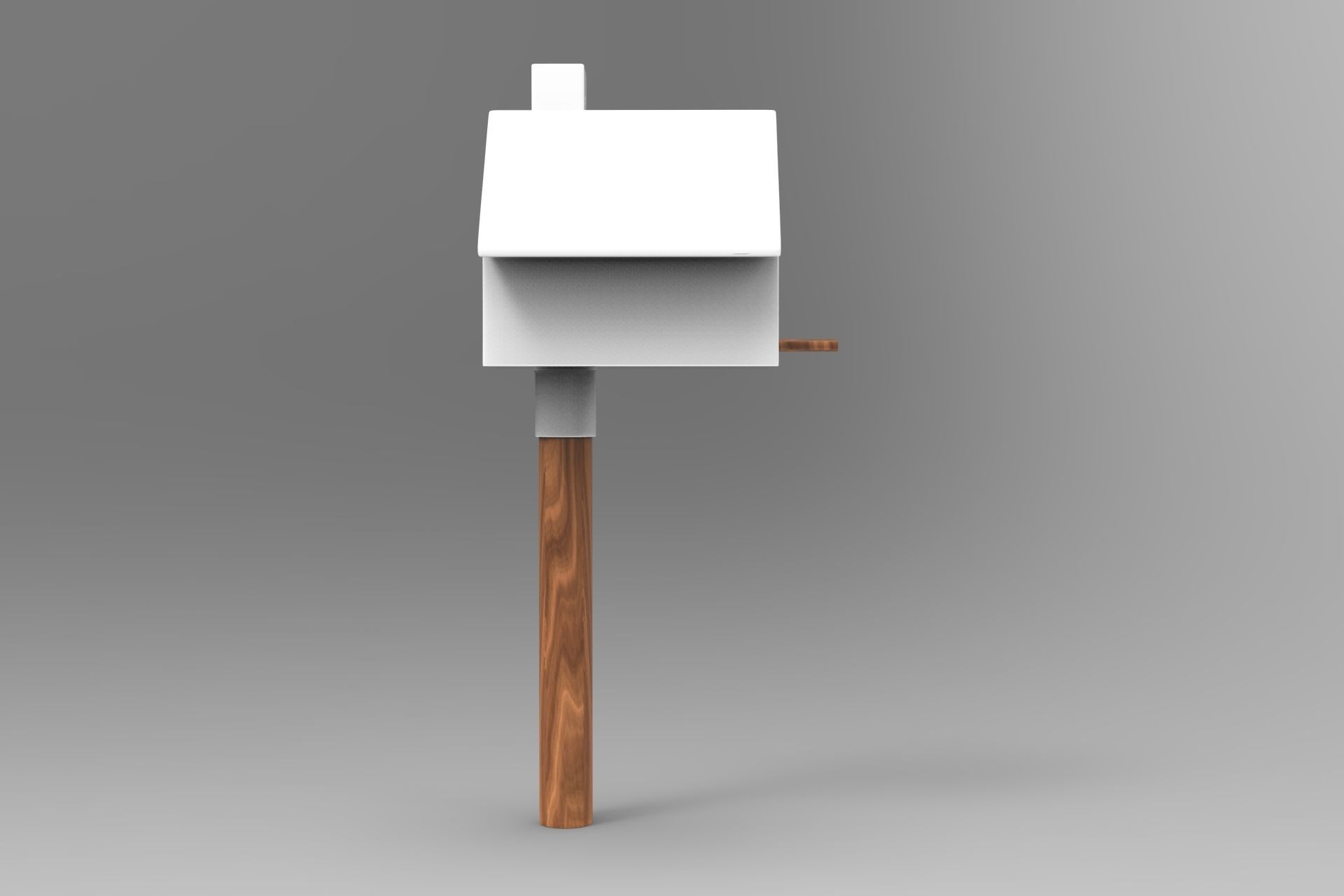 Picto Bird House Low-poly 3D model_3