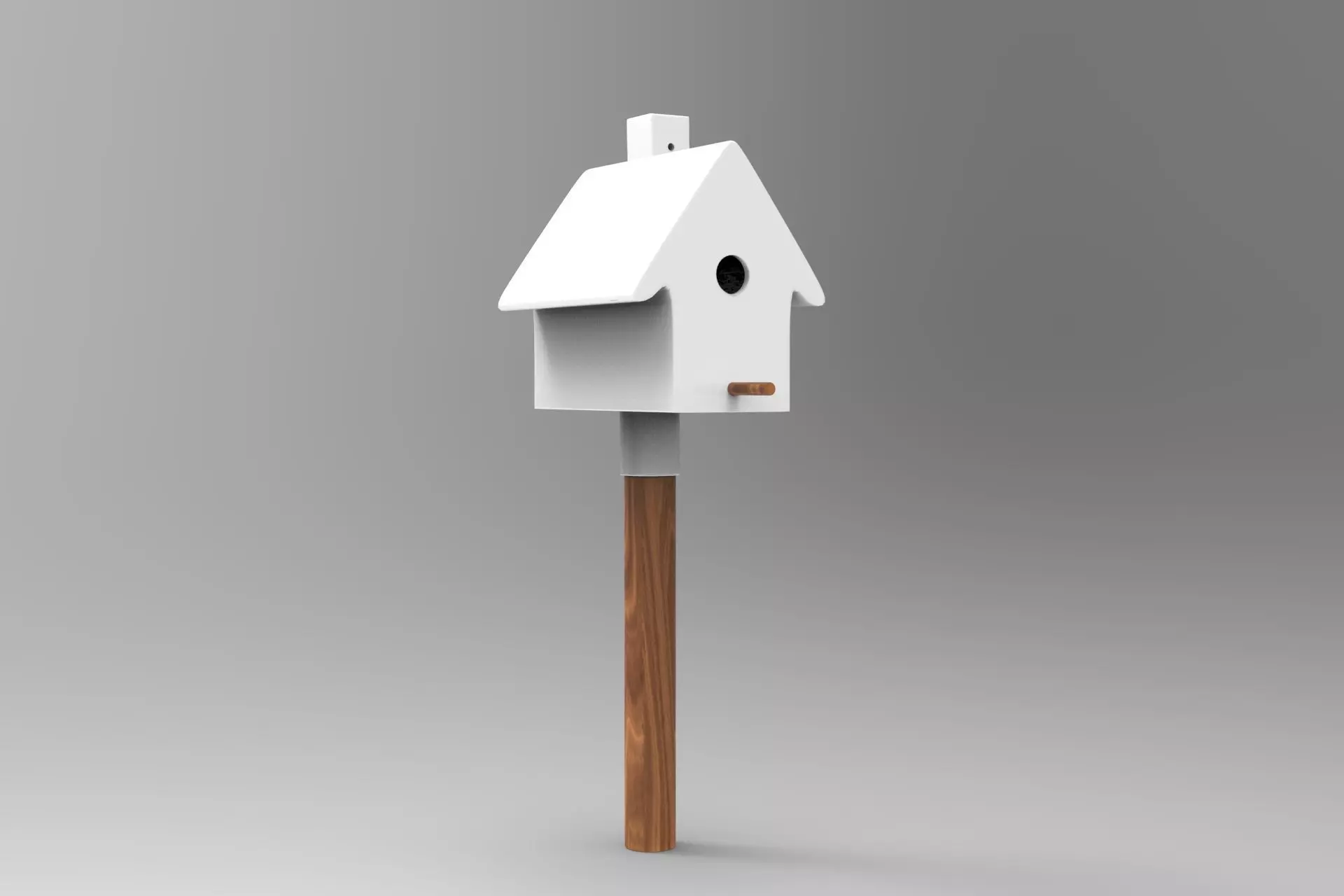 Picto Bird House Low-poly 3D model_0