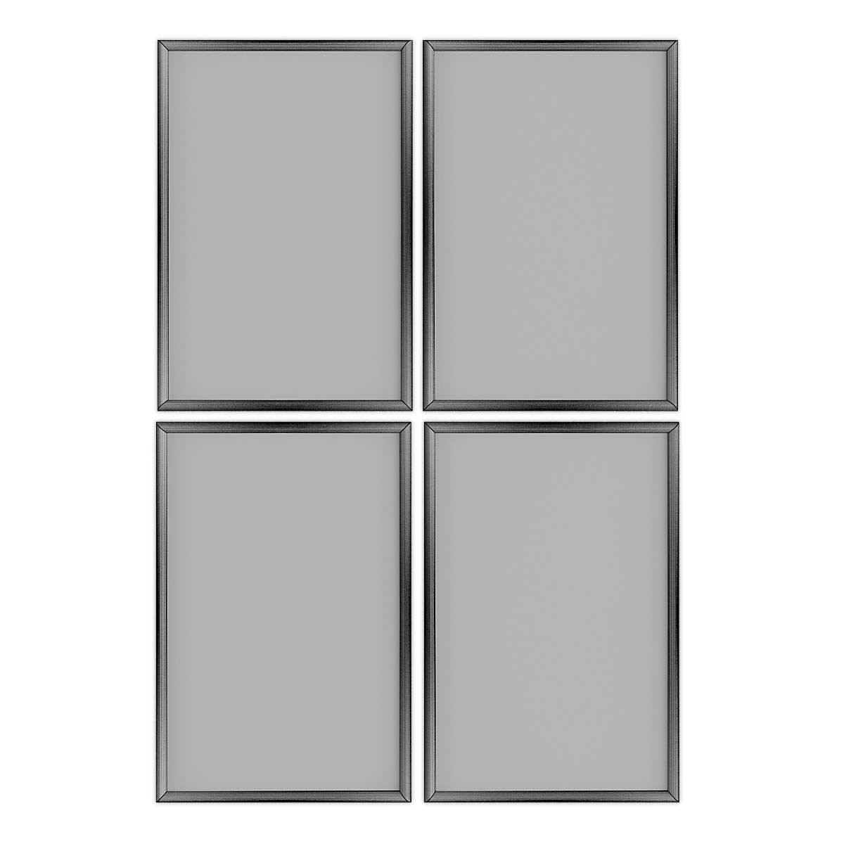 Pictures901 two butterfly framed prints Low-poly 3D model_4