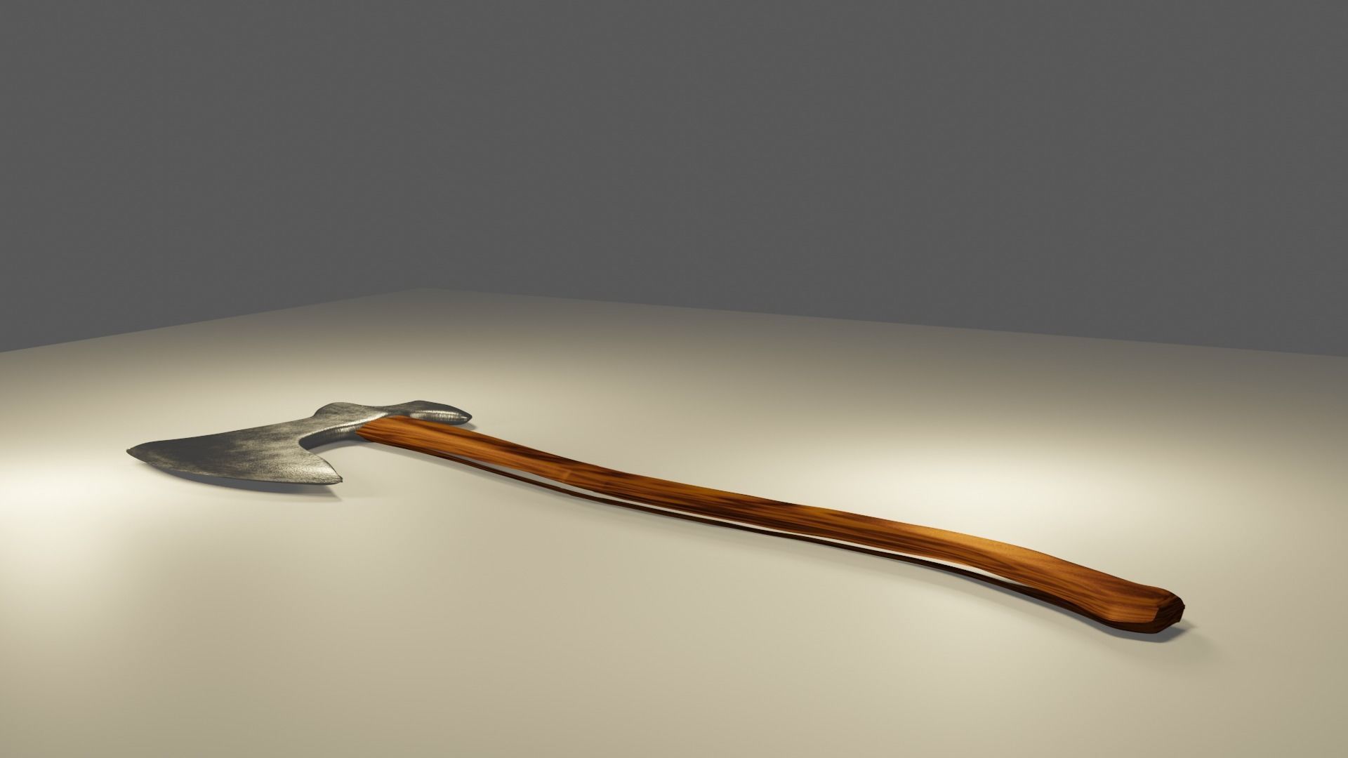  Viking ax BLENDER Low-poly 3D model_1