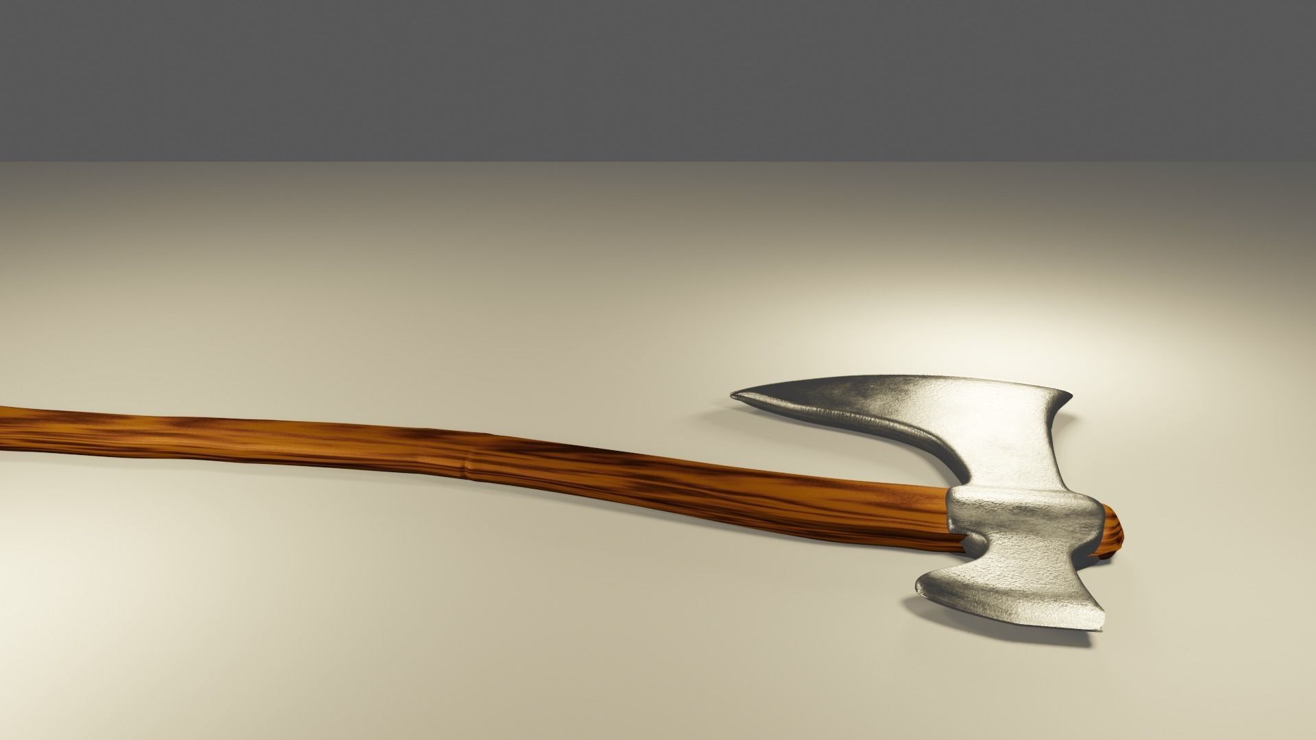  Viking ax BLENDER Low-poly 3D model_2
