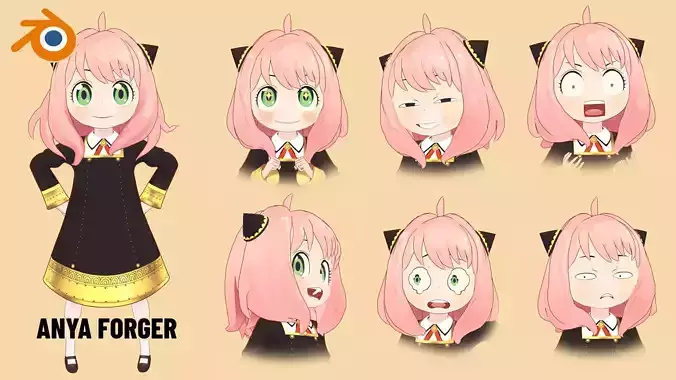 ANYA FORGER 3D model
