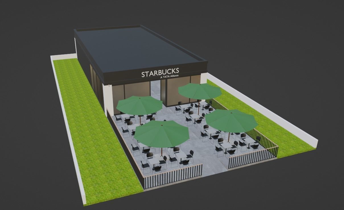 Starbucks Coffee 3D Model 3D model_10