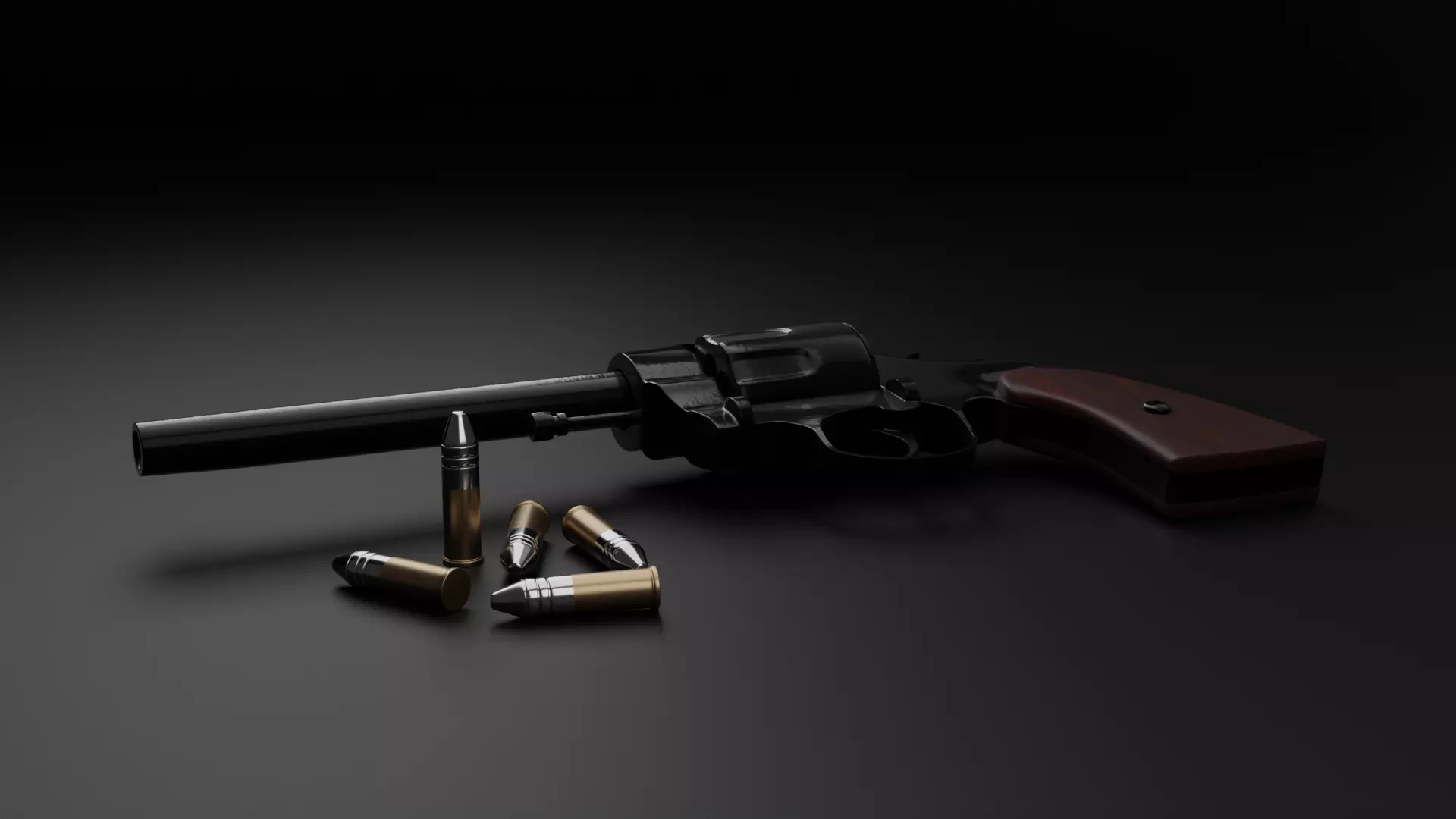 Colt model 1903 US ARMY revolver 3D model_0