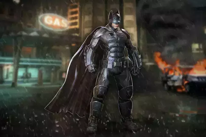 Batman arkham knight armor Low-poly 3D model