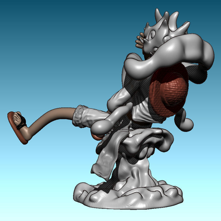 Luffy Gear 5 Nika 3D print model_3