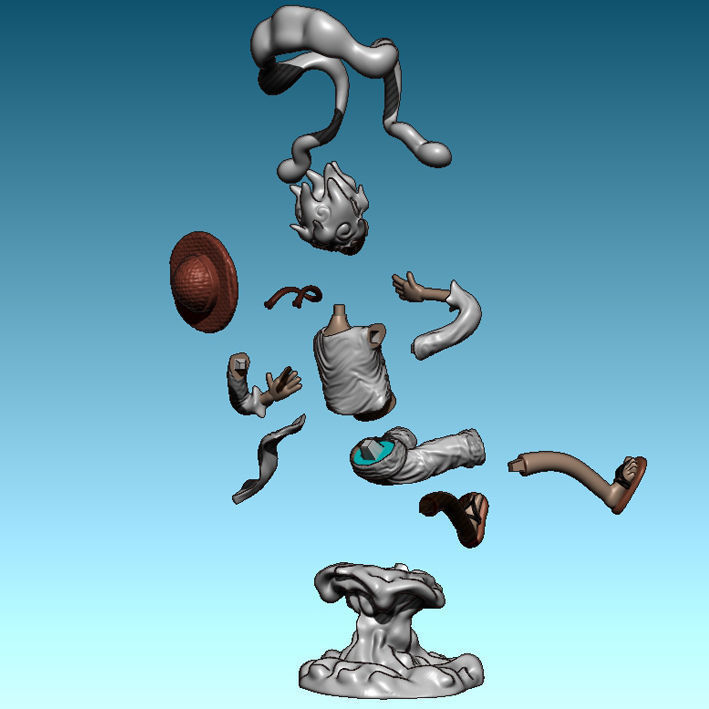 Luffy Gear 5 Nika 3D print model_9