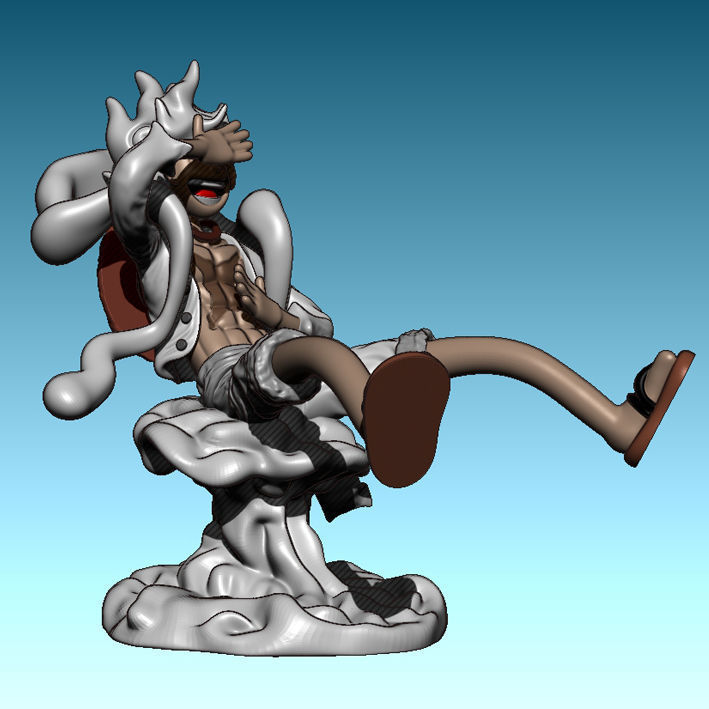 Luffy Gear 5 Nika 3D print model_7