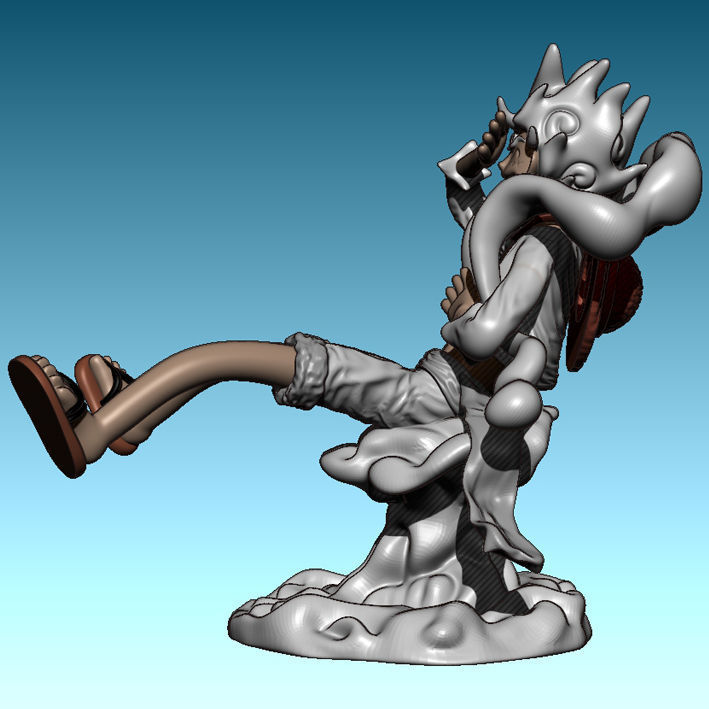 Luffy Gear 5 Nika 3D print model_2