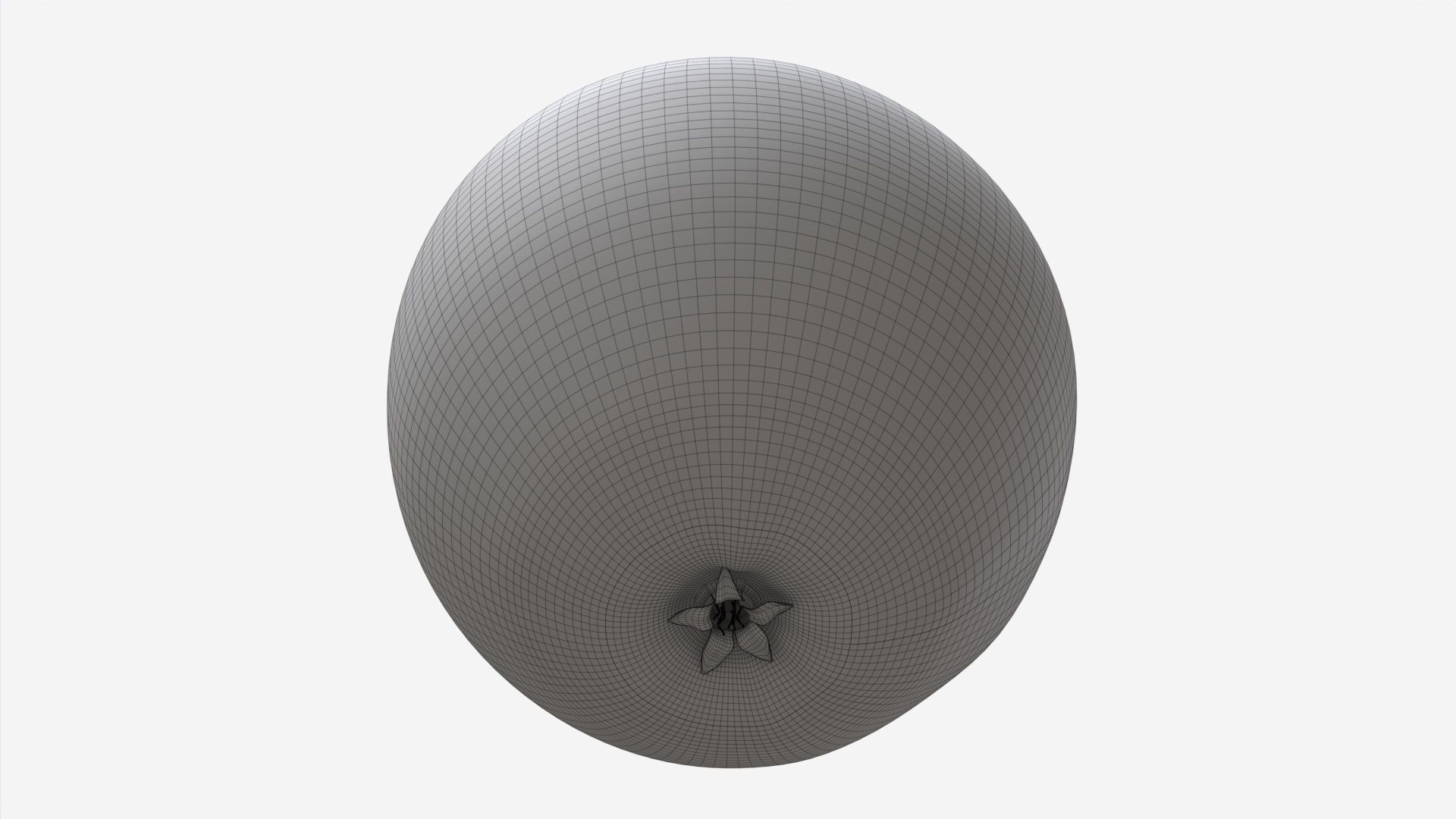 Apple single fruit red gala 3D model_6