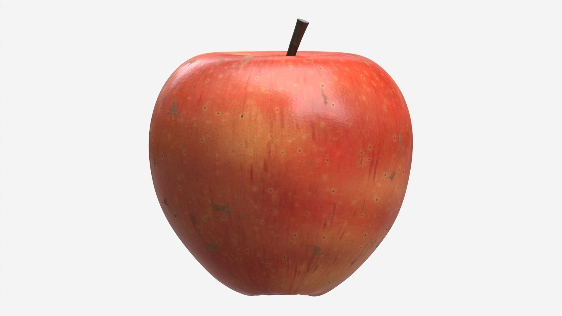 Apple single fruit red gala 3D model_3