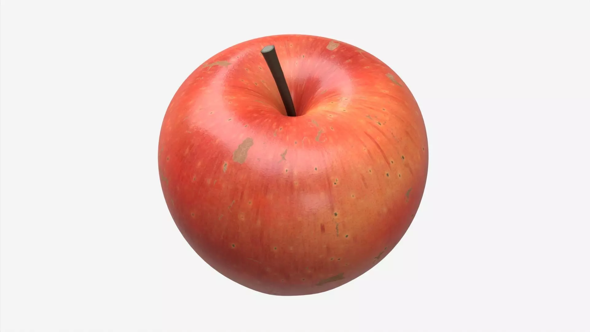 Apple single fruit red gala 3D model_0