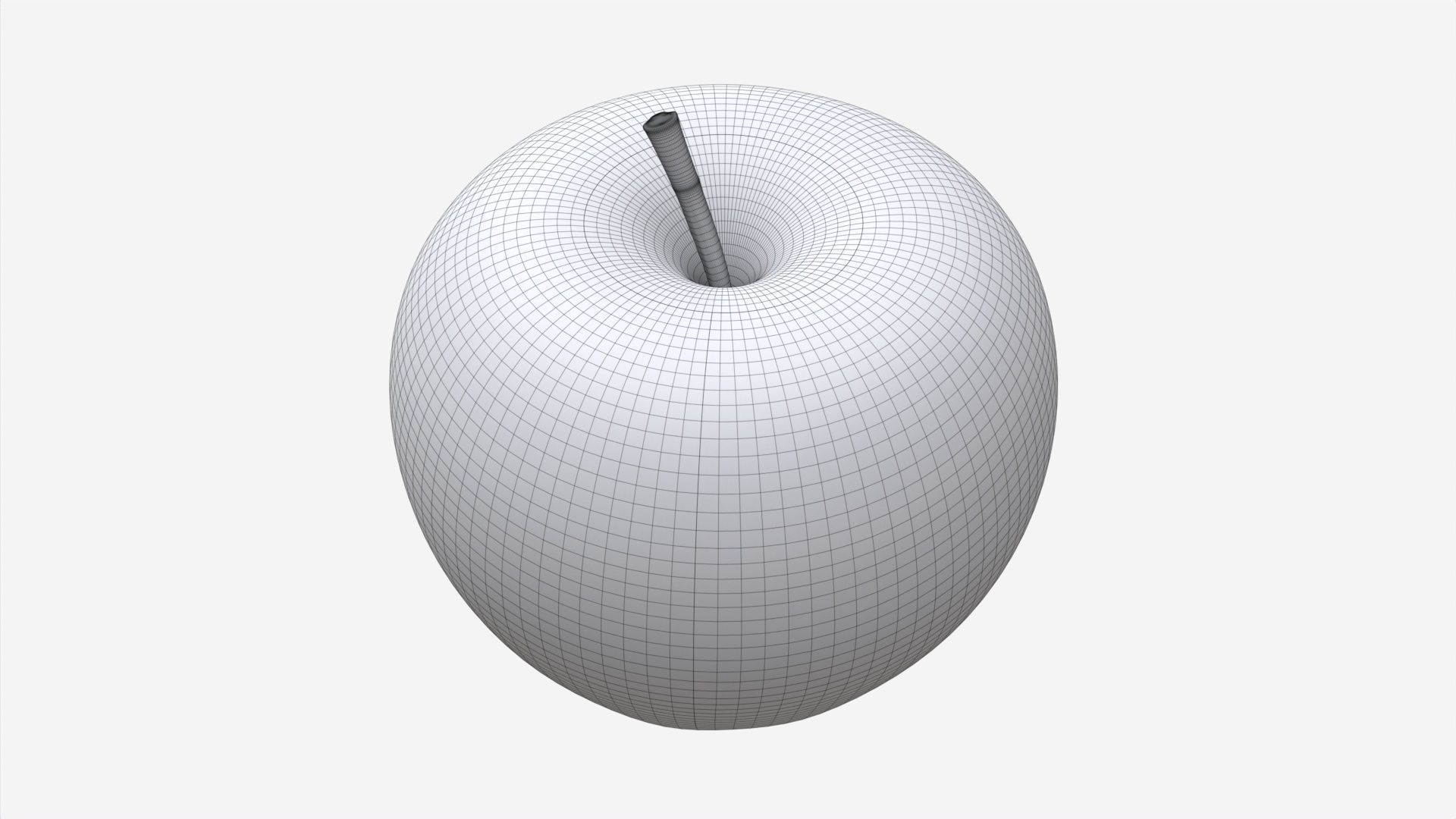 Apple single fruit red gala 3D model_4