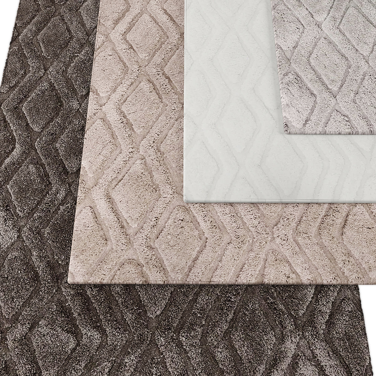 Rugs collection 303 Low-poly 3D model_1