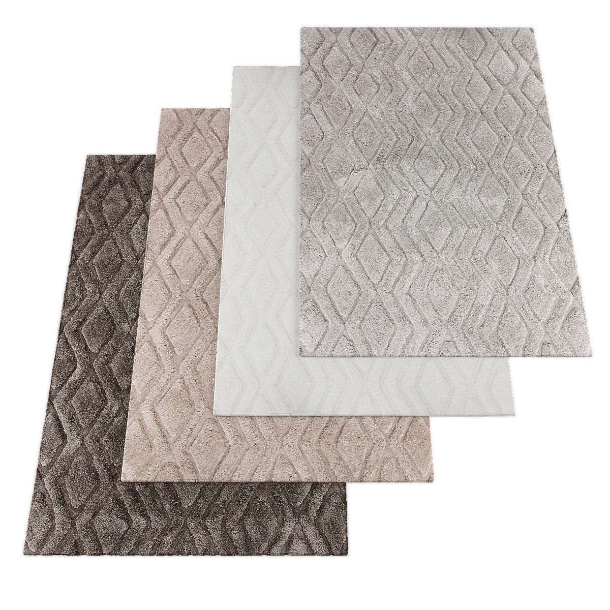 Rugs collection 303 Low-poly 3D model_2