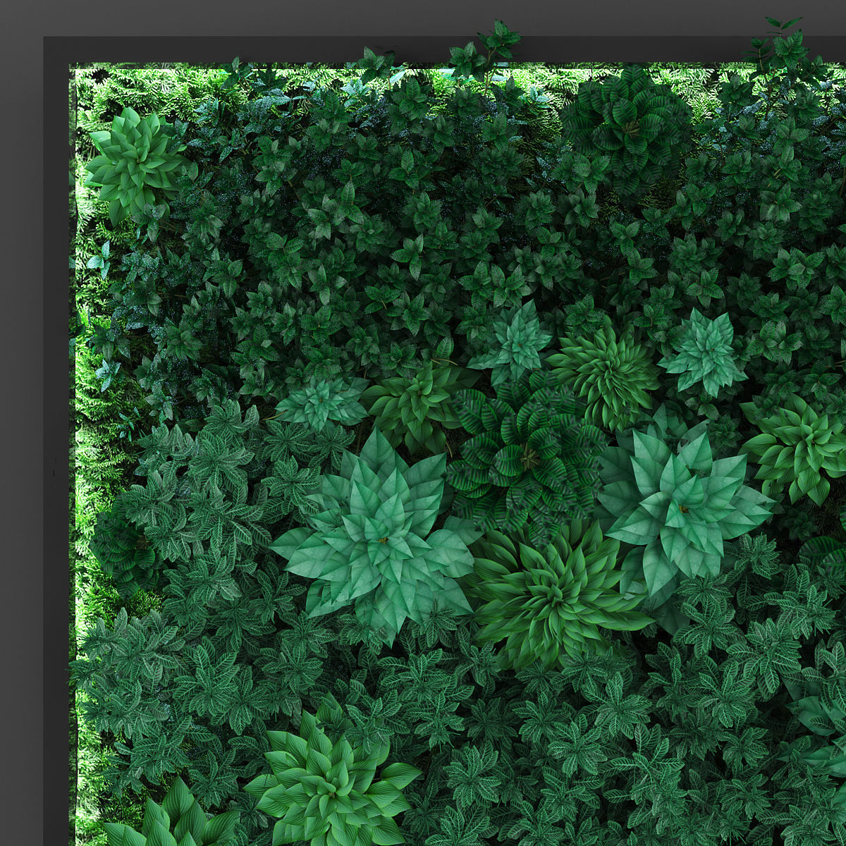 Vertical garden 173 Low-poly 3D model_1
