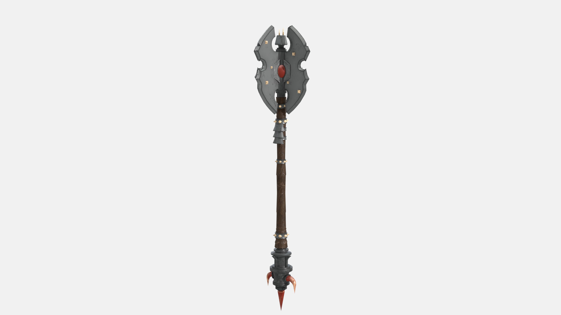 Troll Axe Low-poly 3D model_4