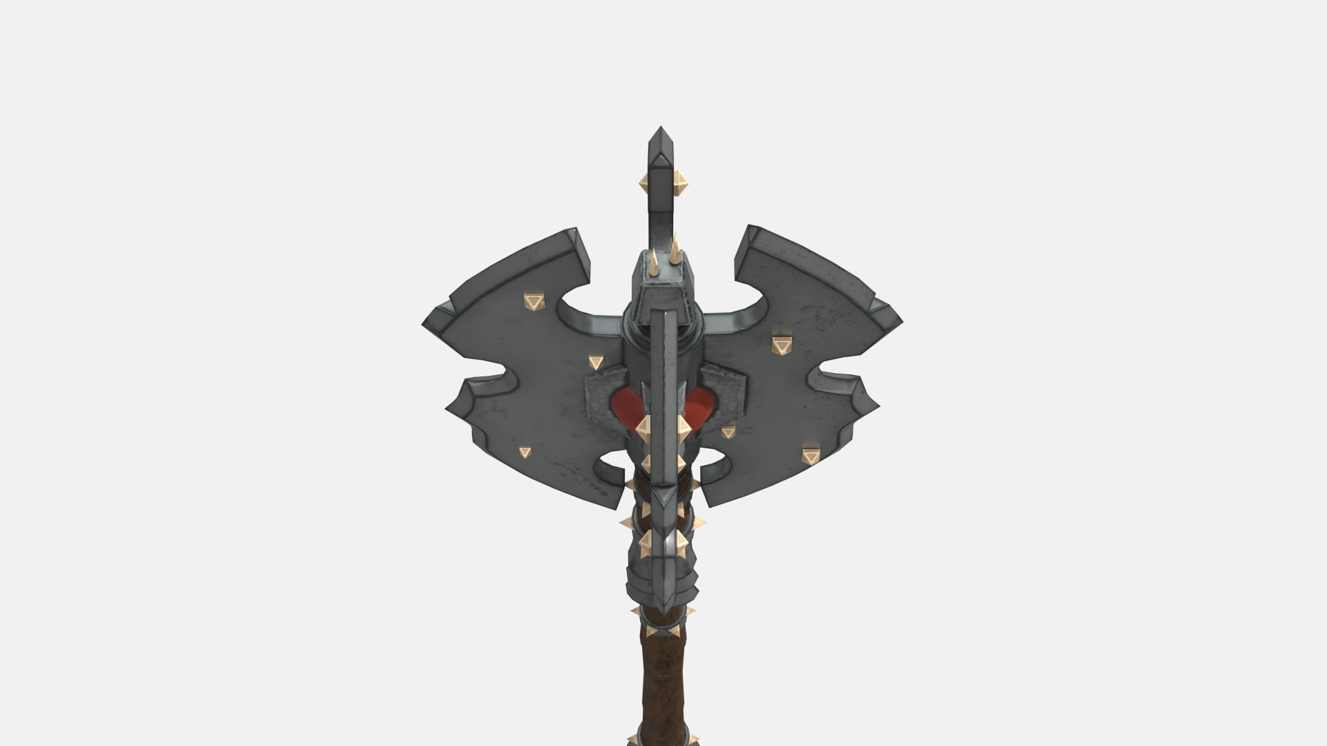Troll Axe Low-poly 3D model_6