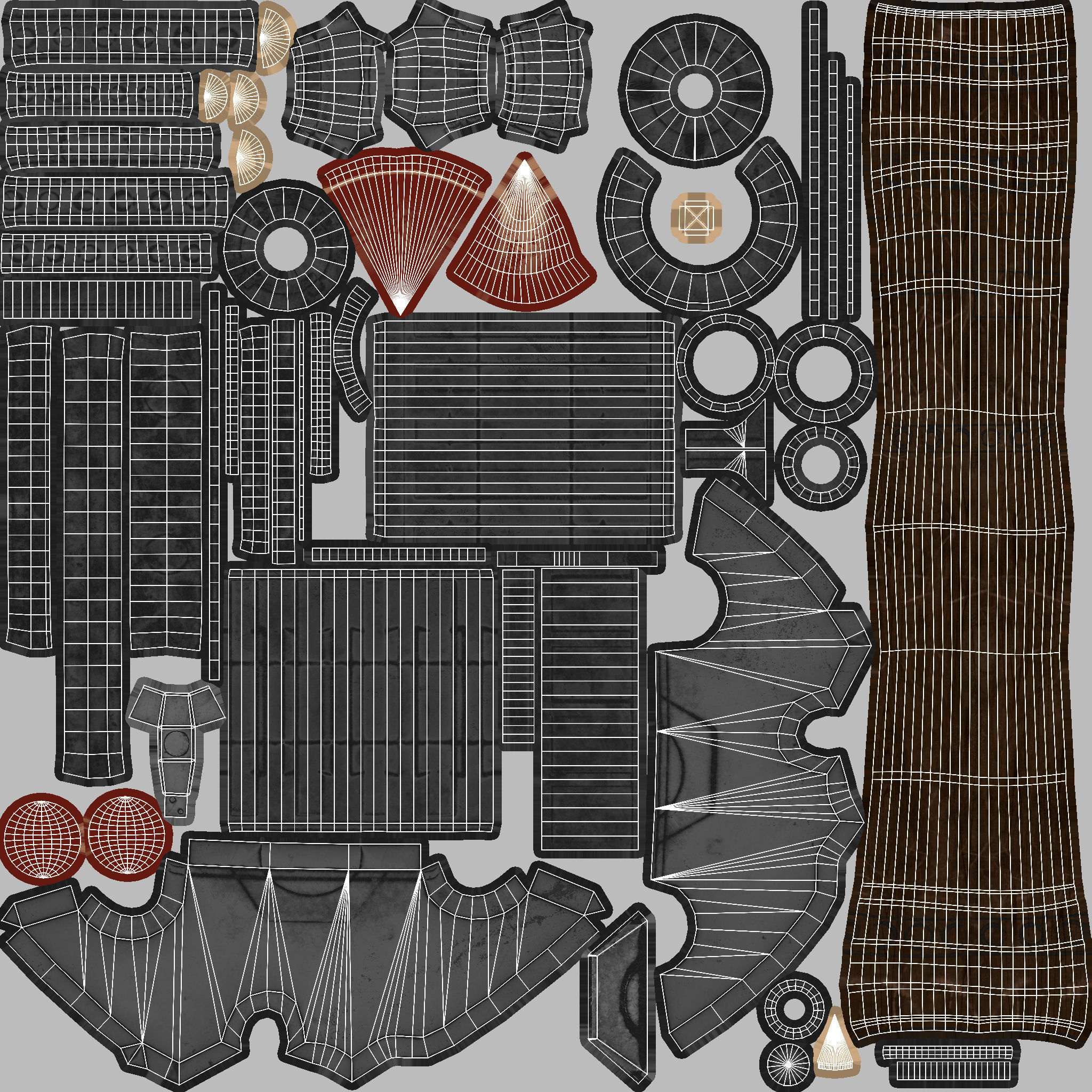 Troll Axe Low-poly 3D model_19