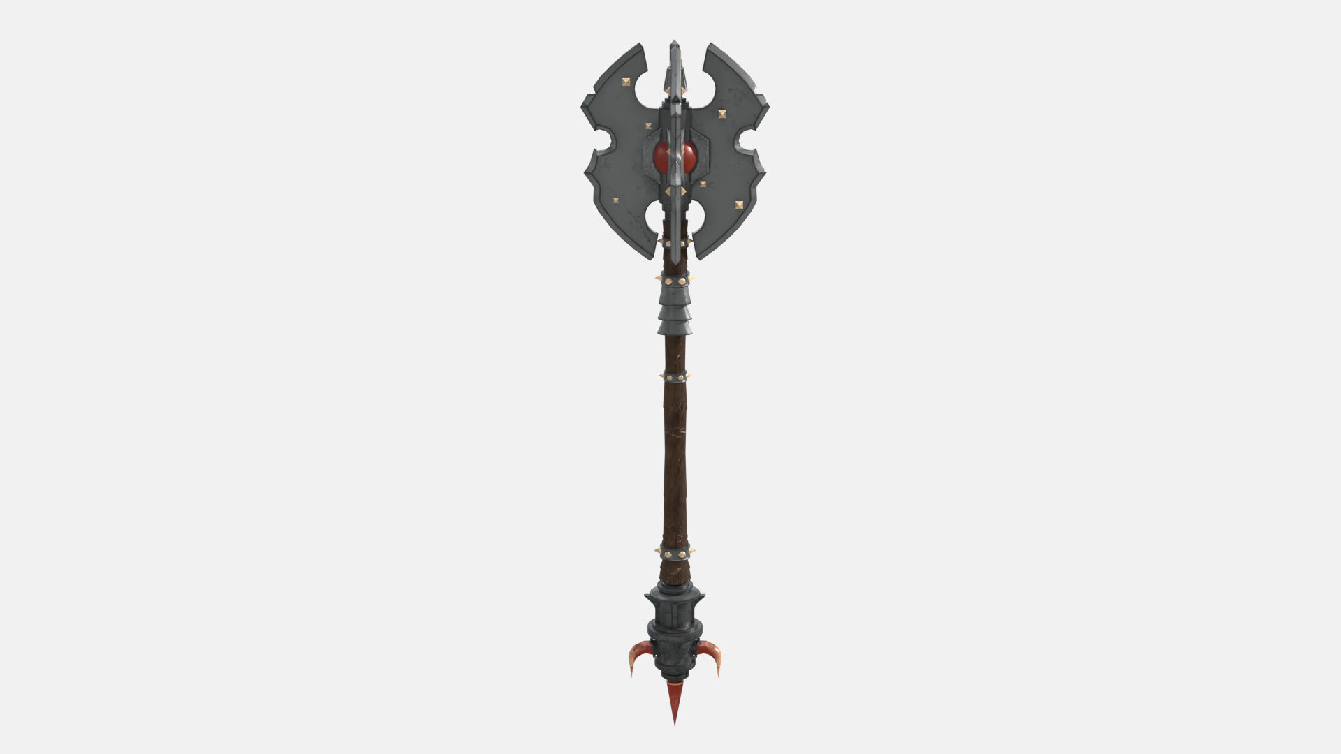 Troll Axe Low-poly 3D model_2