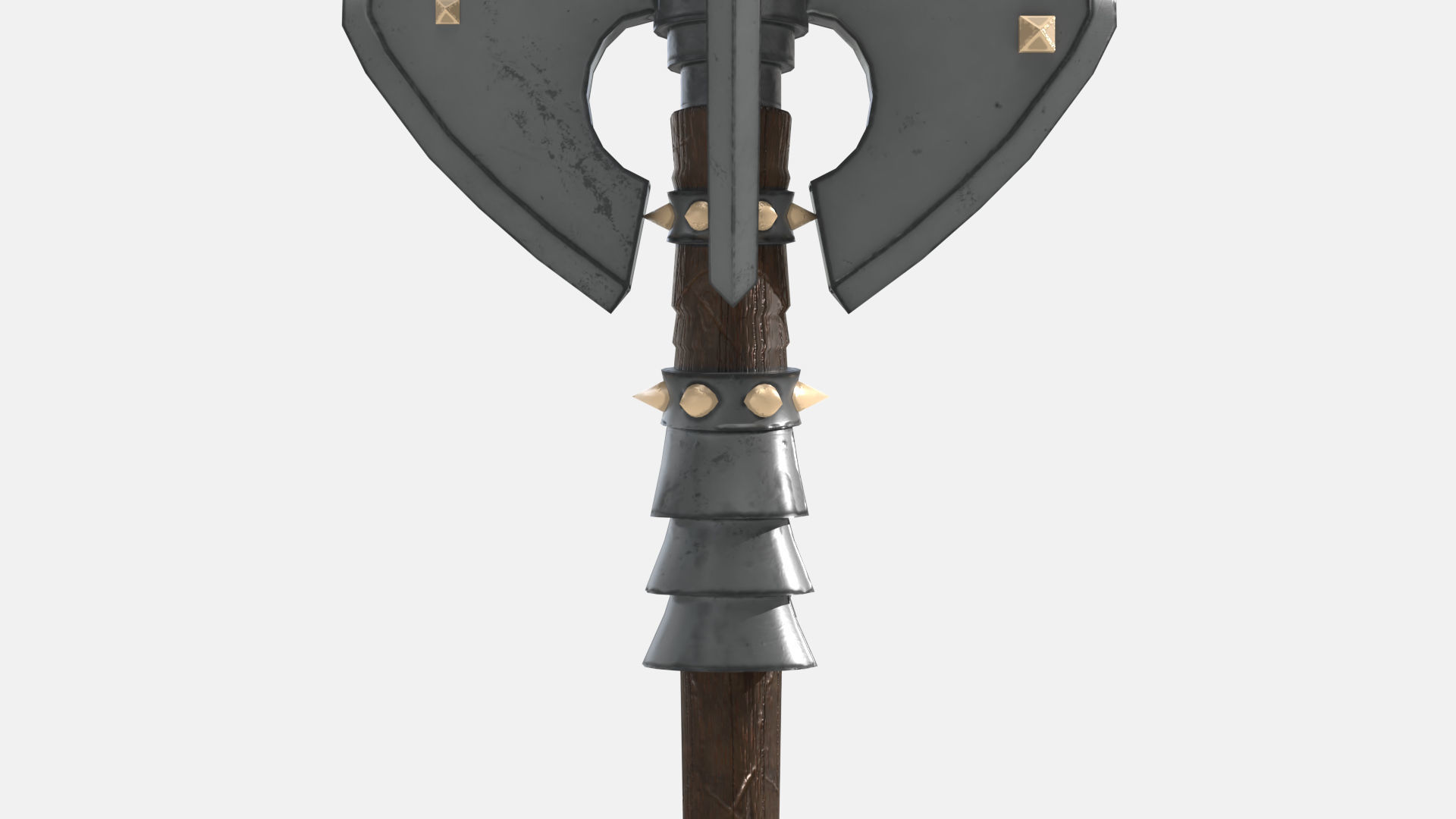 Troll Axe Low-poly 3D model_8