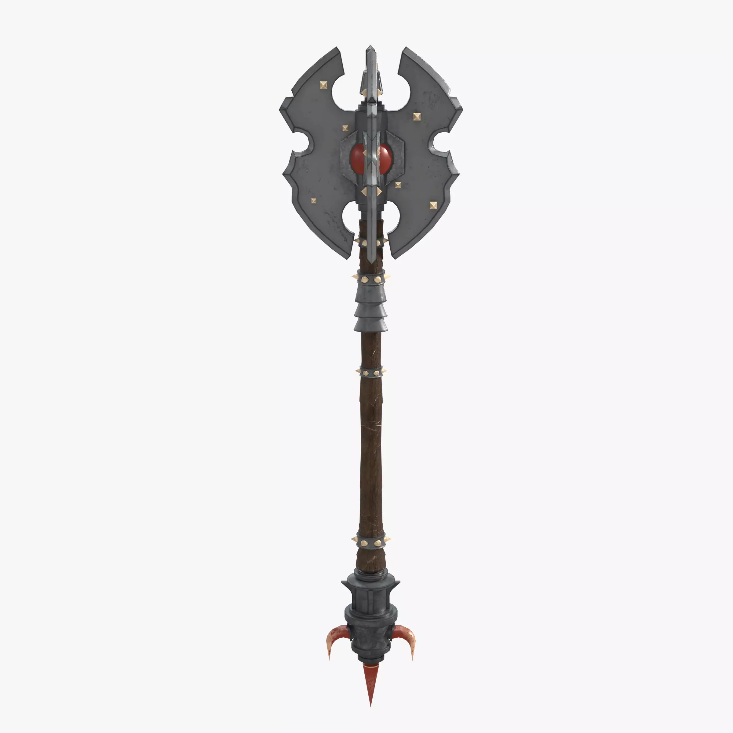 Troll Axe Low-poly 3D model_0