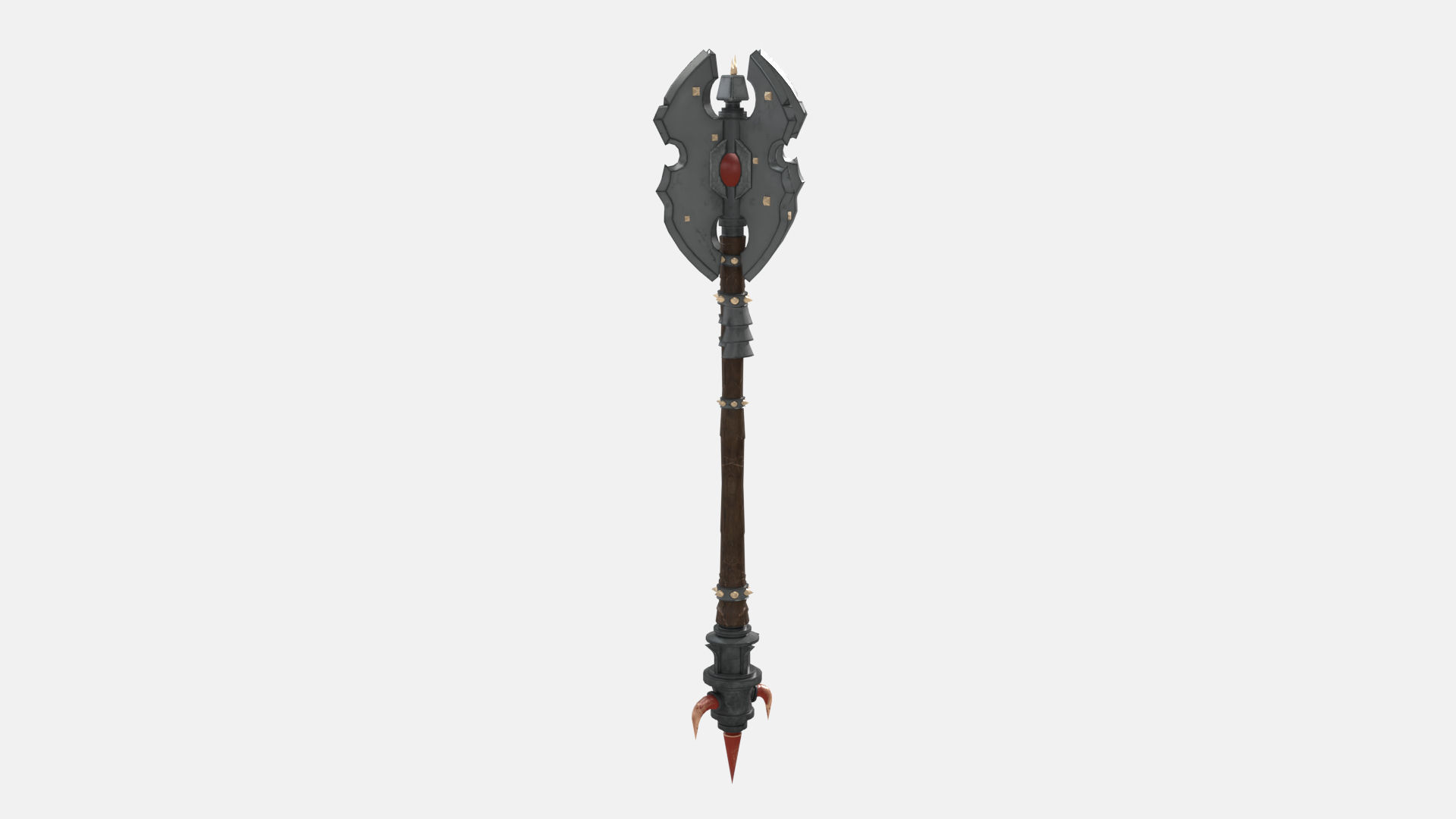 Troll Axe Low-poly 3D model_3
