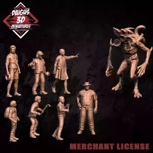 STRANGER THINGS ALL PACK 3D print model