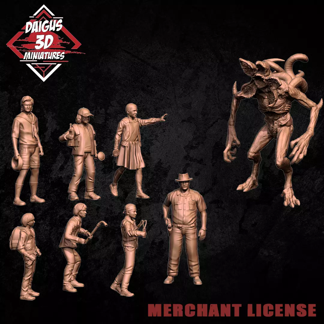 STRANGER THINGS ALL PACK 3D print model_0