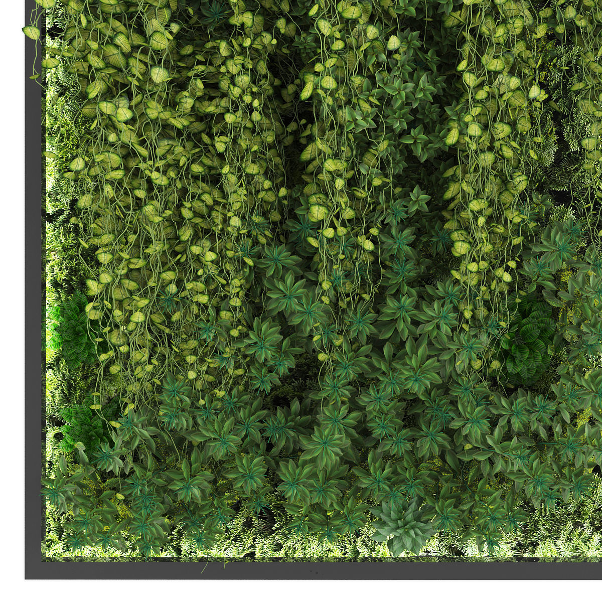 Vertical garden 174 Low-poly 3D model_1