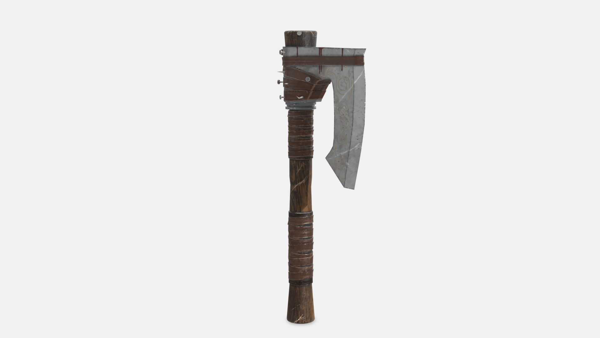 Troll Axe Low-poly 3D model_4