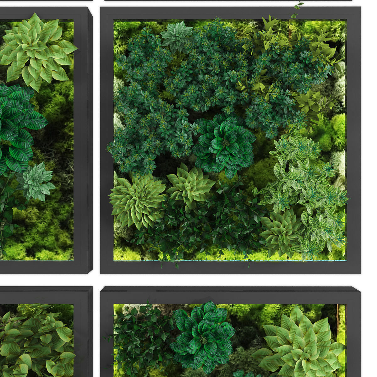 Vertical garden 181 Low-poly 3D model_1