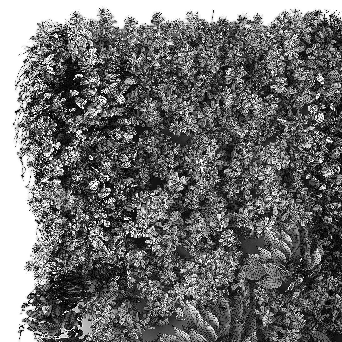 Vertical garden 182 Low-poly 3D model_2