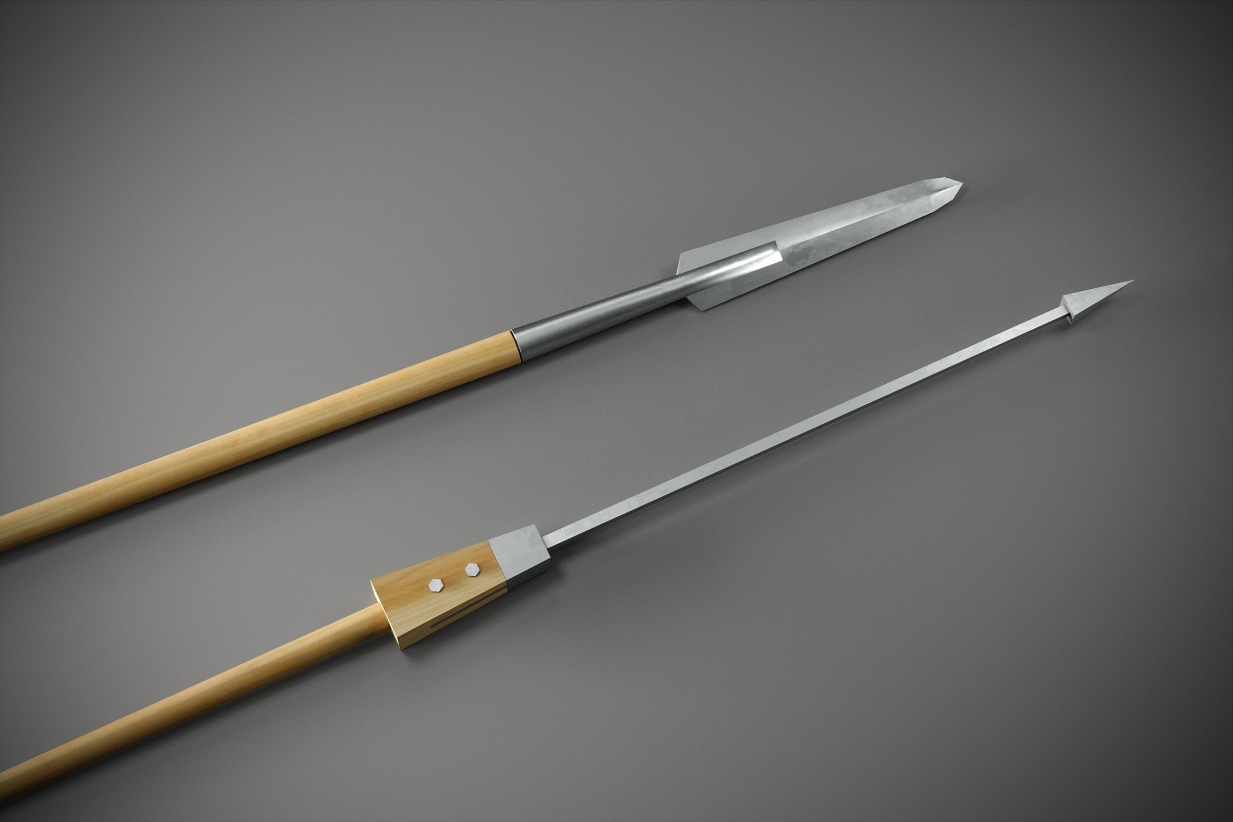Low-poly roman weapon set Low-poly 3D model_3