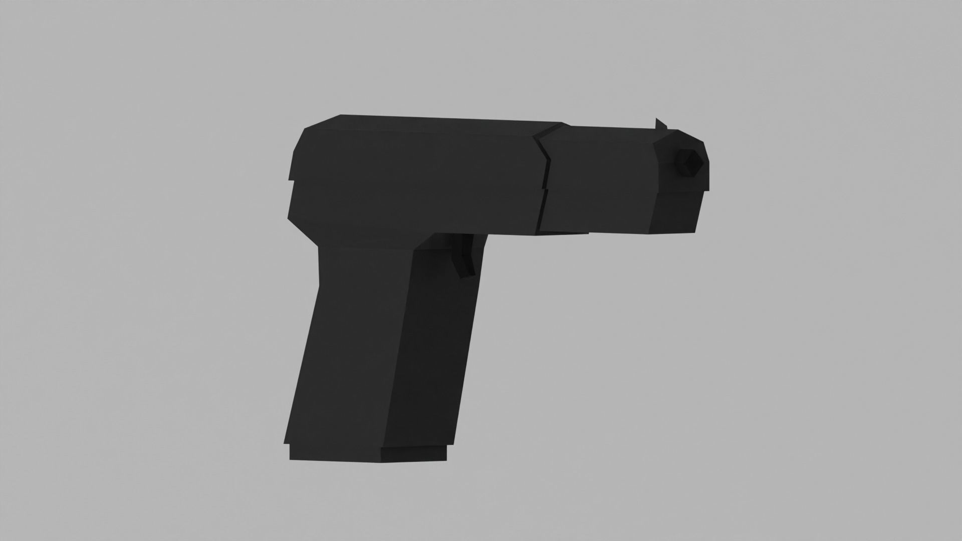 Low-poly pistols pack Low-poly 3D model_13