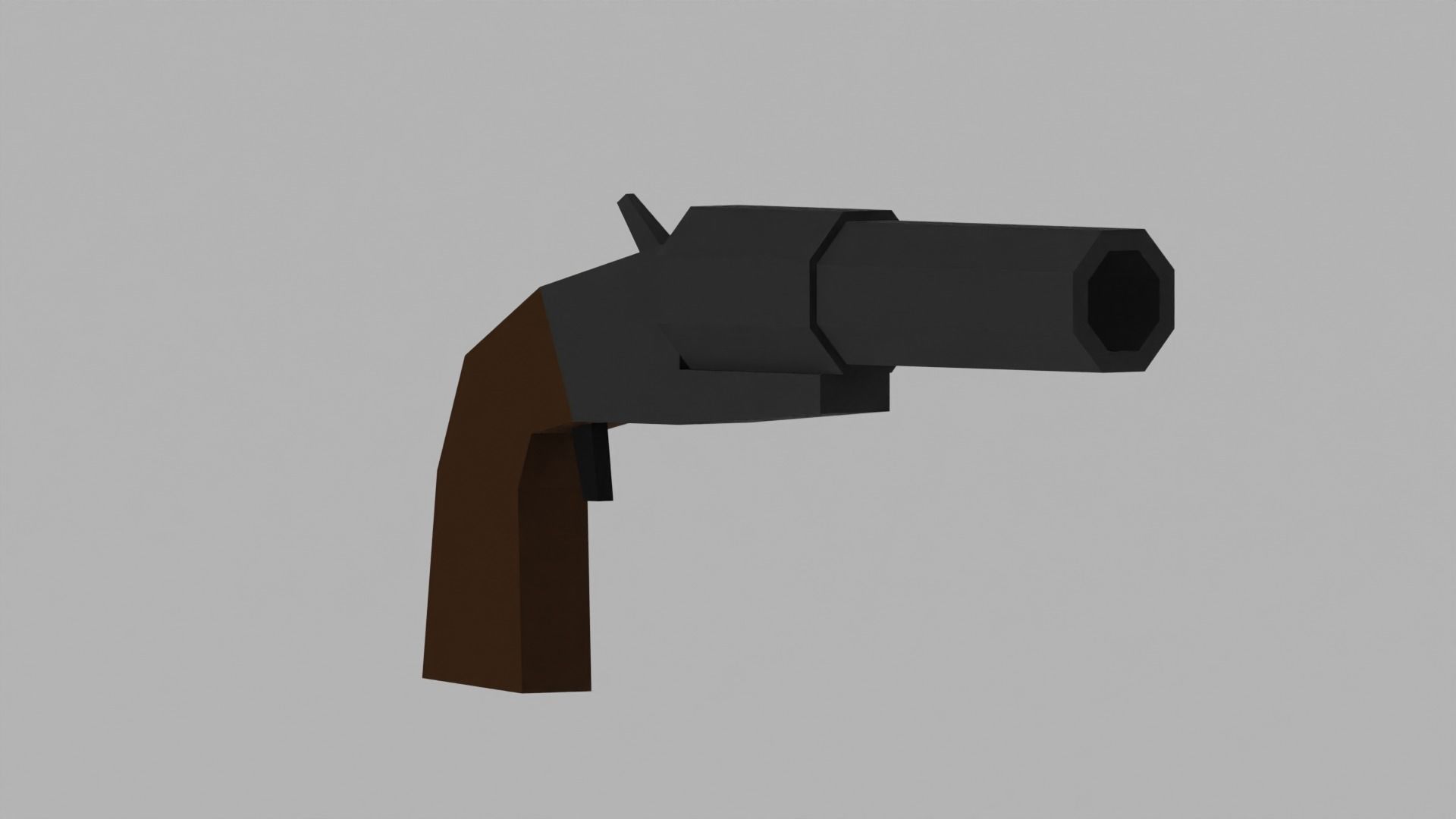 Low-poly pistols pack Low-poly 3D model_12