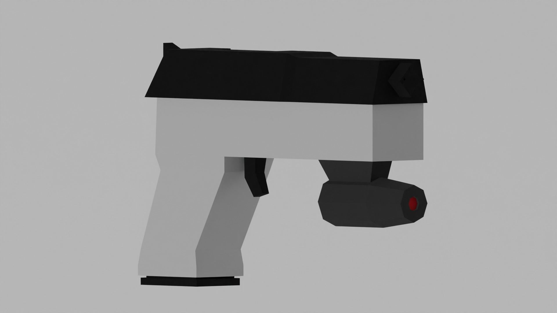 Low-poly pistols pack Low-poly 3D model_4
