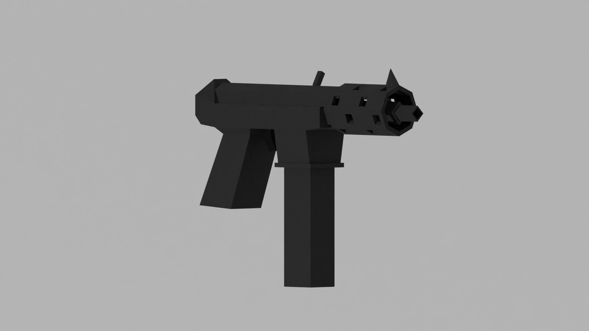 Low-poly pistols pack Low-poly 3D model_10