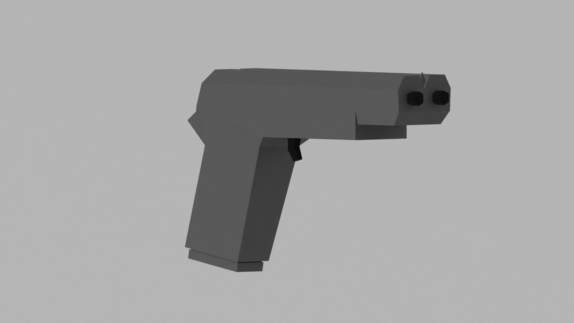 Low-poly pistols pack Low-poly 3D model_14