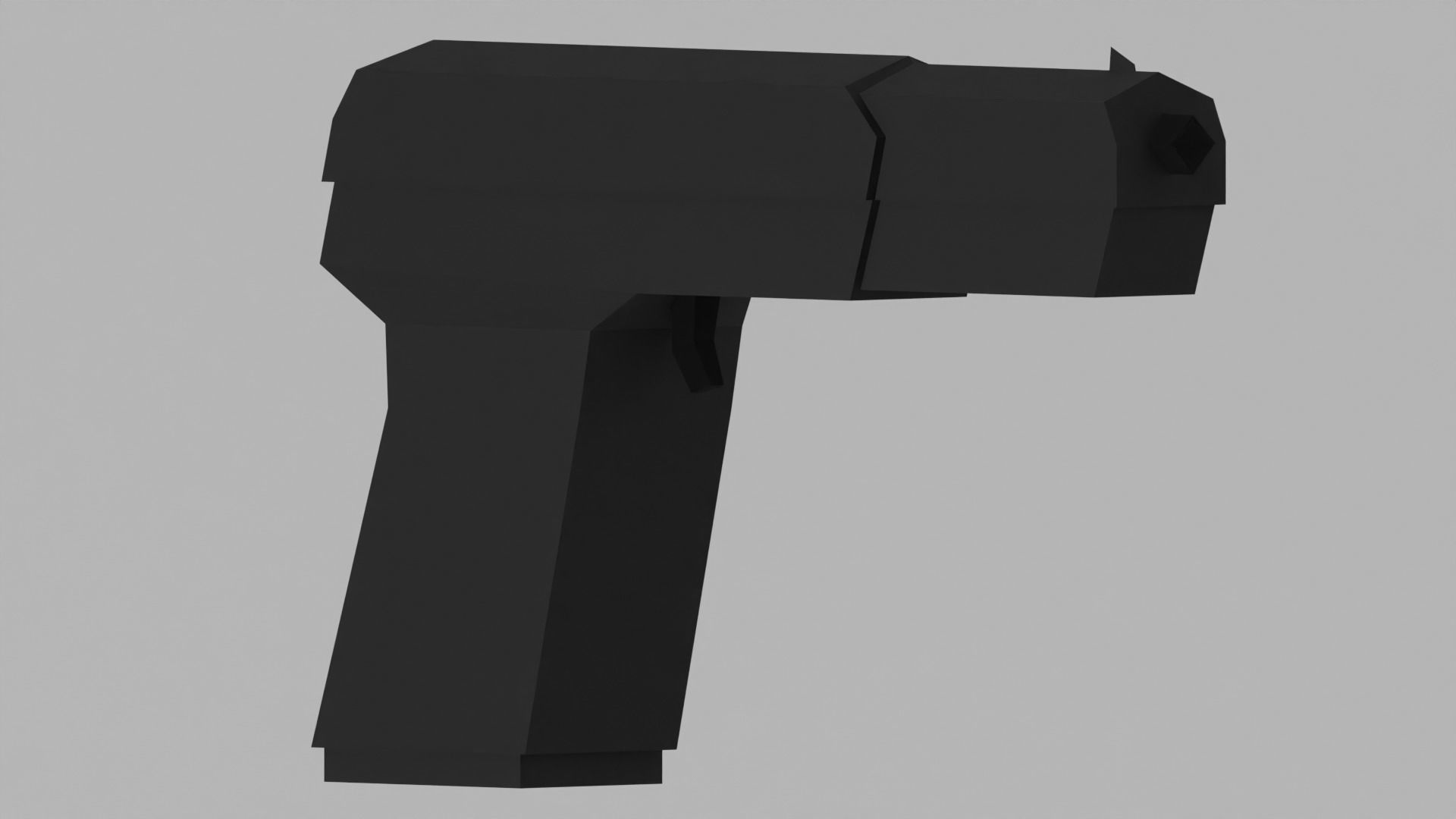 Low-poly pistols pack Low-poly 3D model_7