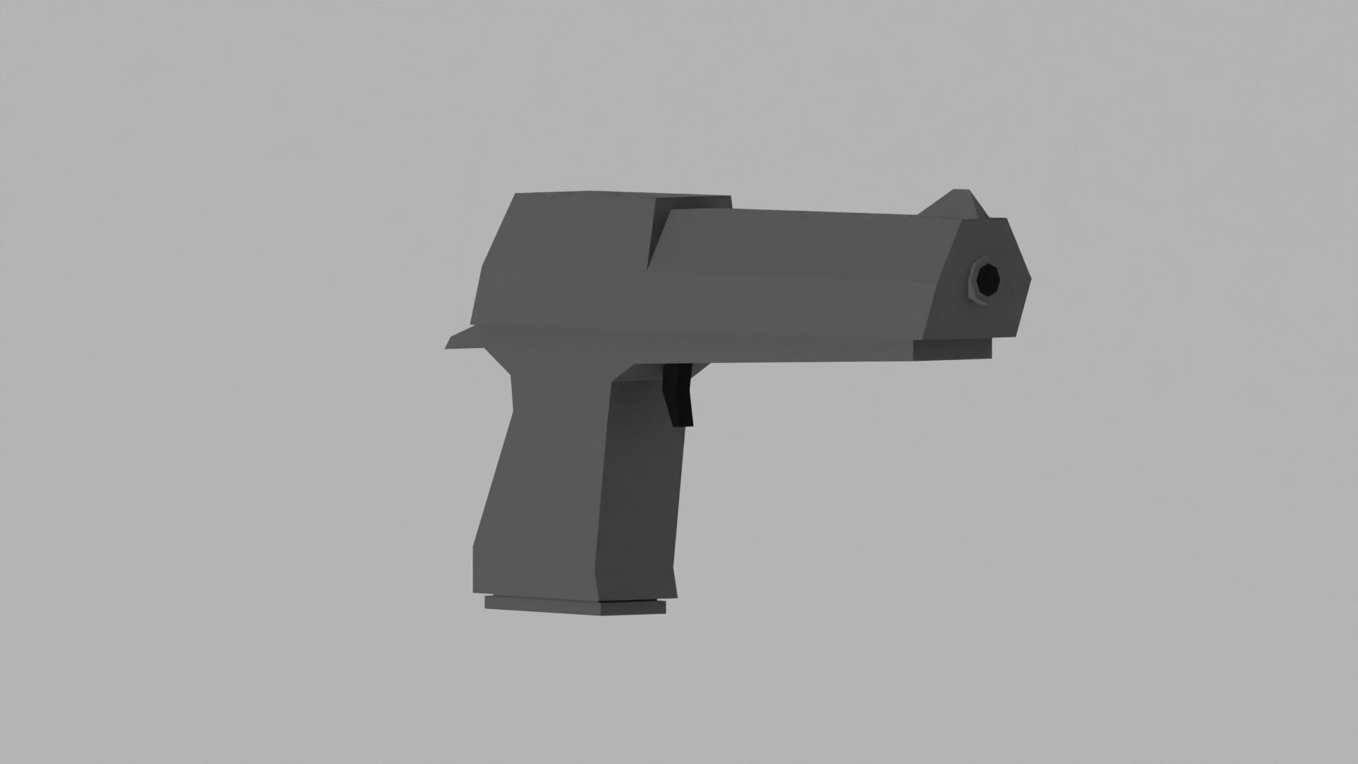 Low-poly pistols pack Low-poly 3D model_11