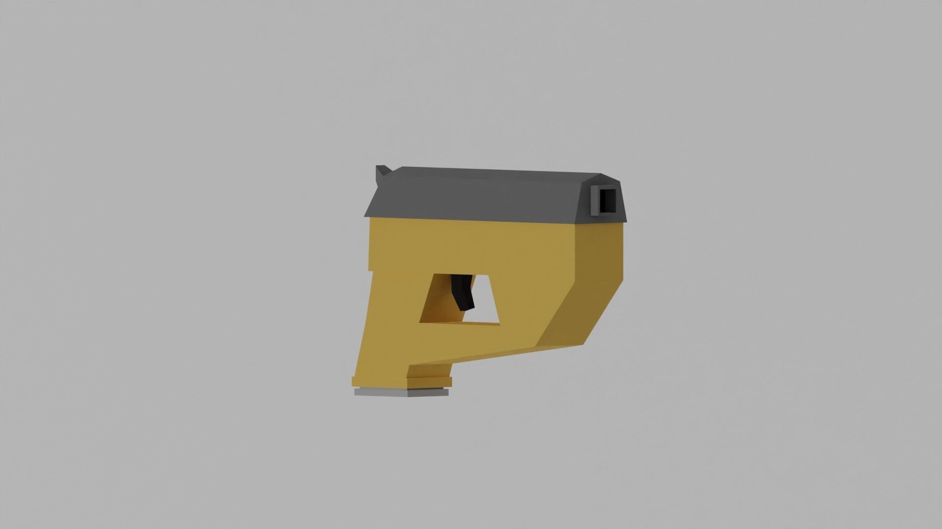 Low-poly pistols pack Low-poly 3D model_3