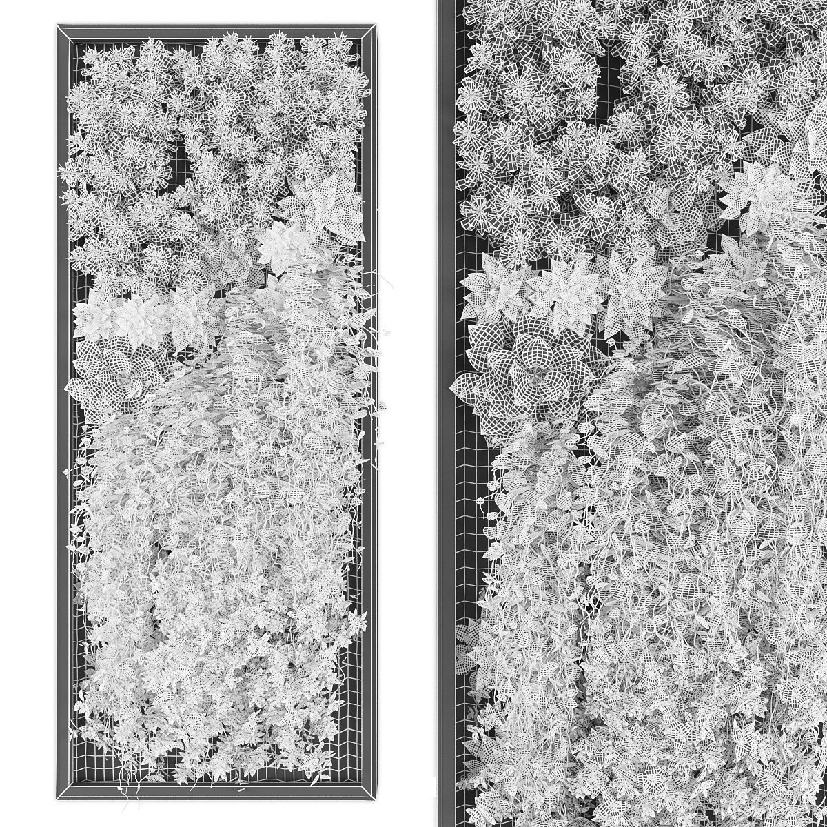 Vertical garden 185 Low-poly 3D model_1