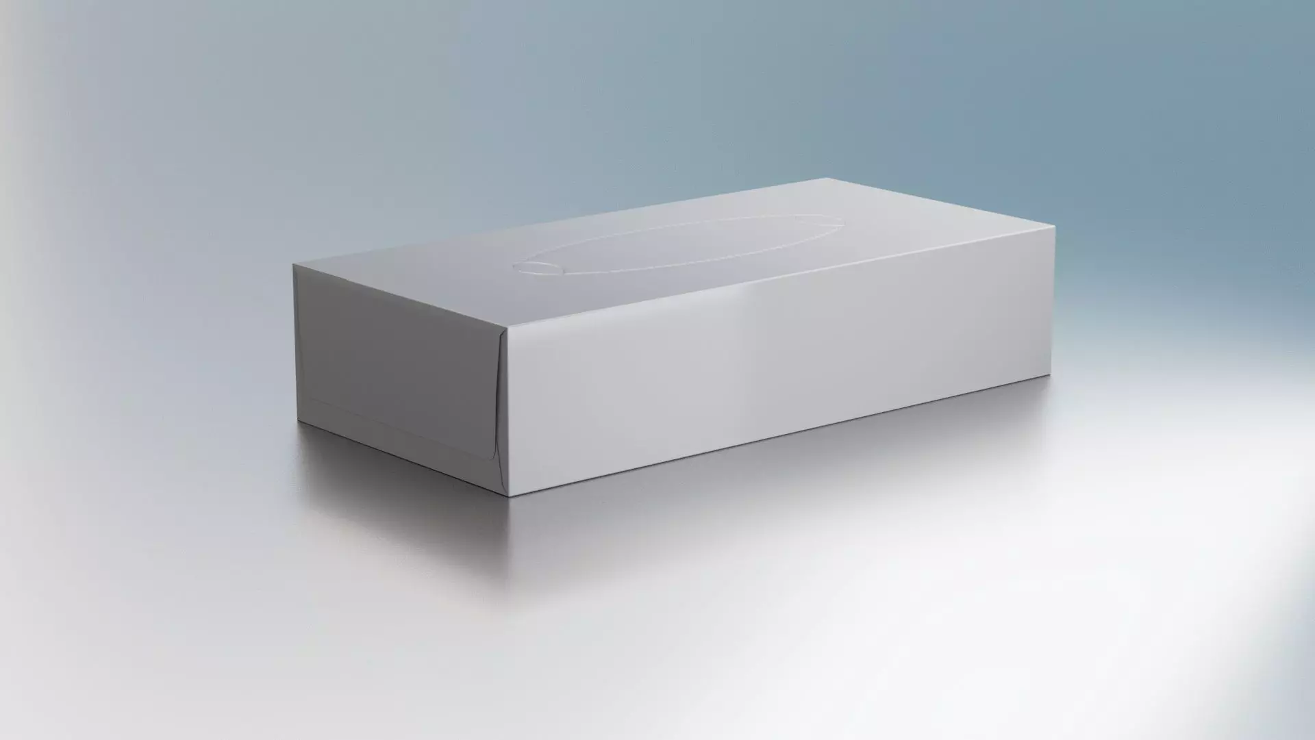 Tissue box with UV Low-poly 3D model_0