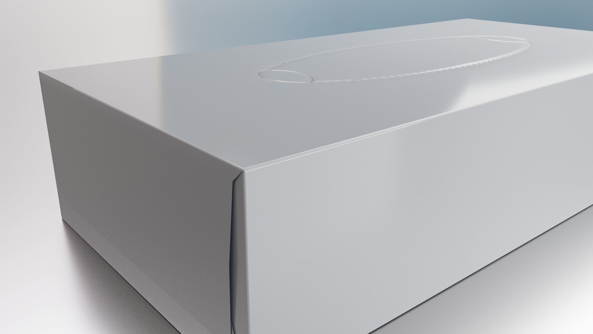 Tissue box with UV Low-poly 3D model_1