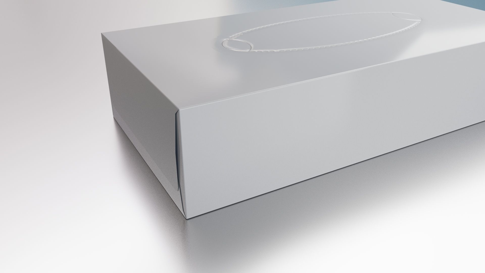 Tissue box with UV Low-poly 3D model_3