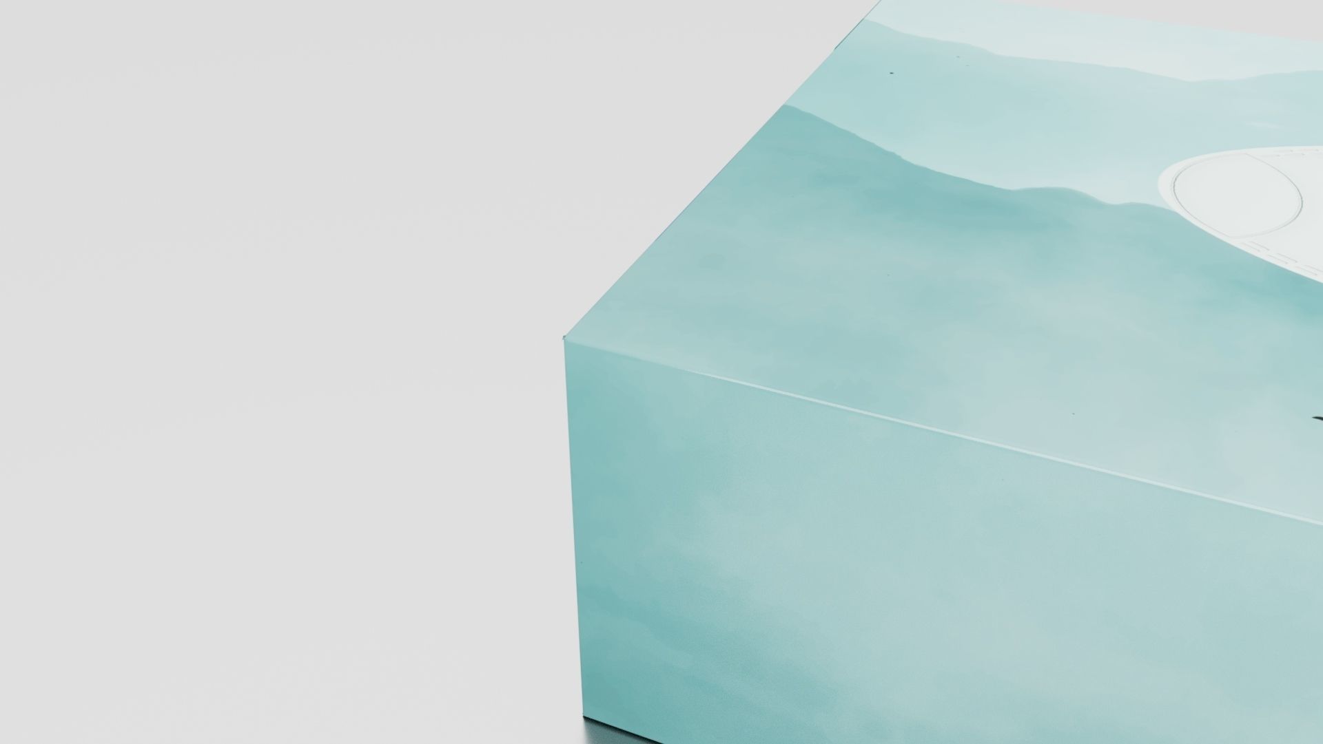 Tissue box with UV Low-poly 3D model_2