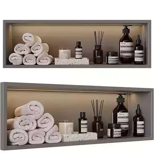 Shelf above the toilet 3D model